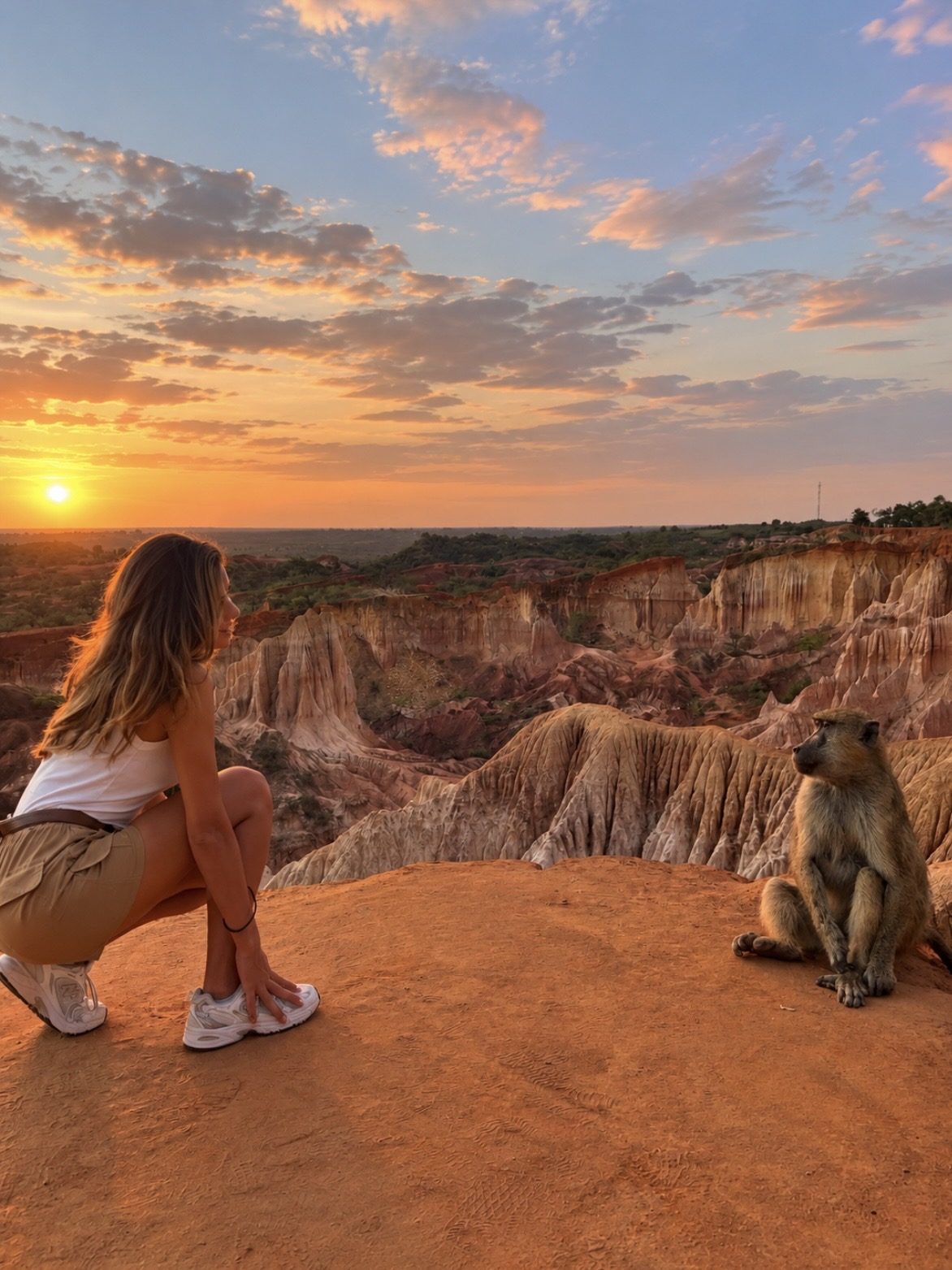 Baboons in the canyon