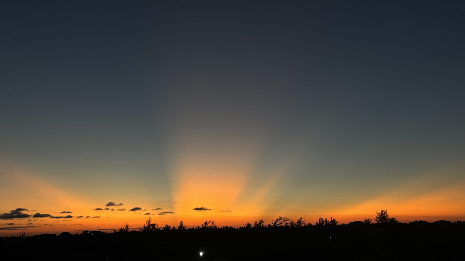 Sunset over the sea